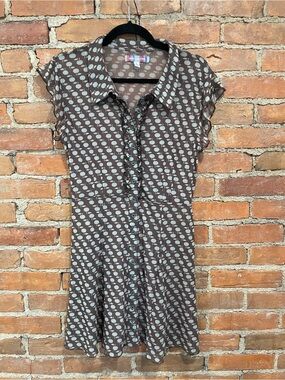 Urban Outfitters Brown Mesh Dress with Apples | size L